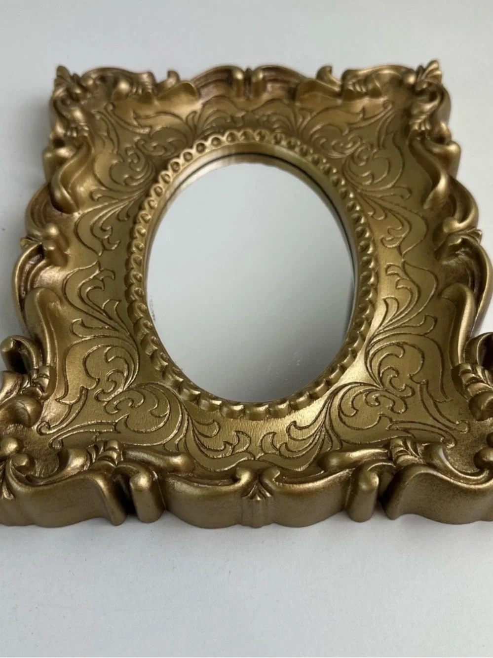 Ornate Gold Decorative Oval Mirror Frame - Home Accents